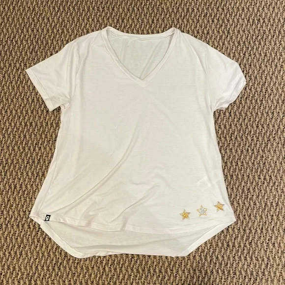 White T-Shirt with Stars - Picture 2 of 5